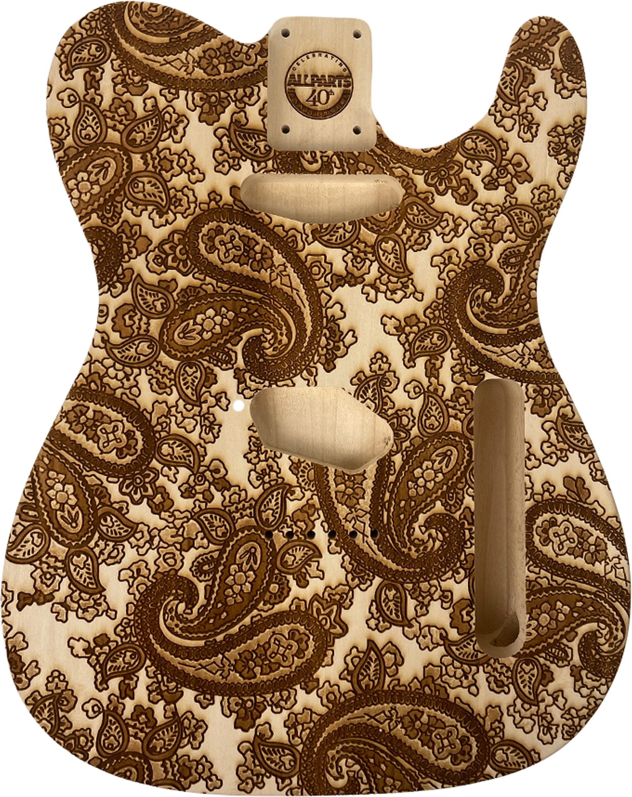 Allparts Basswood Telecaster Guitar Body, Action Position Back