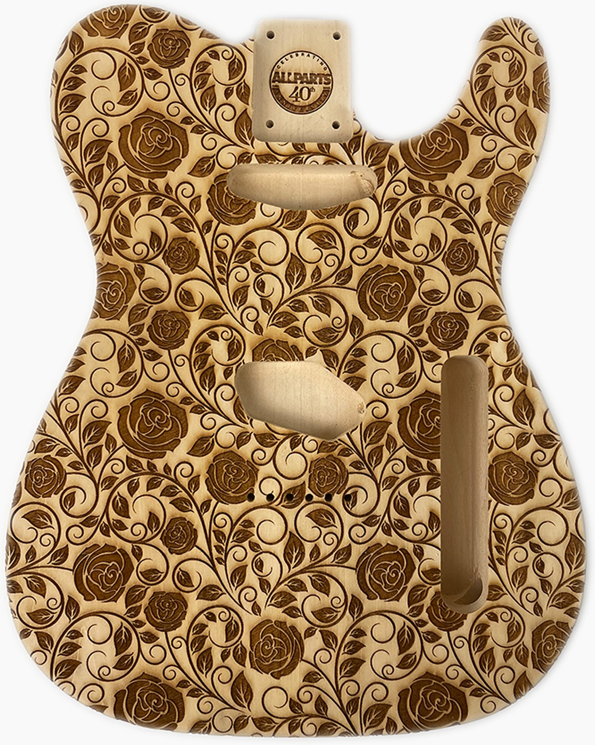 Allparts Basswood Telecaster Guitar Body, Action Position Back