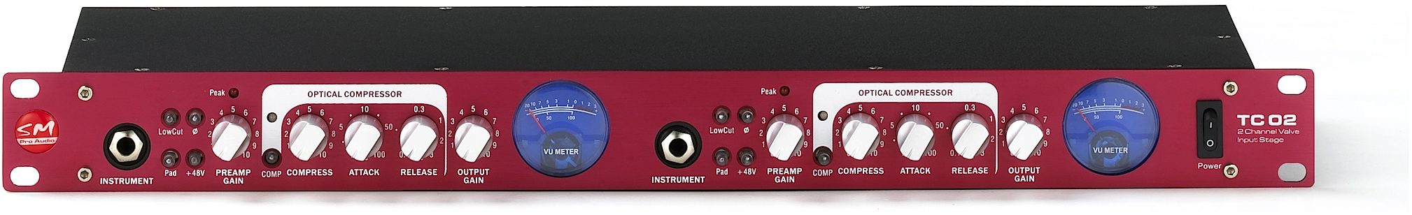 SM Pro Audio TC02 Dual Channel Tube Preamp, Main