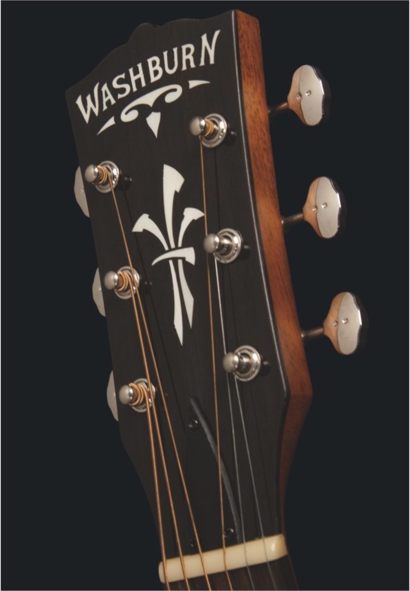 Washburn Timeless Parlor Acoustic Guitar (with Case), Hs