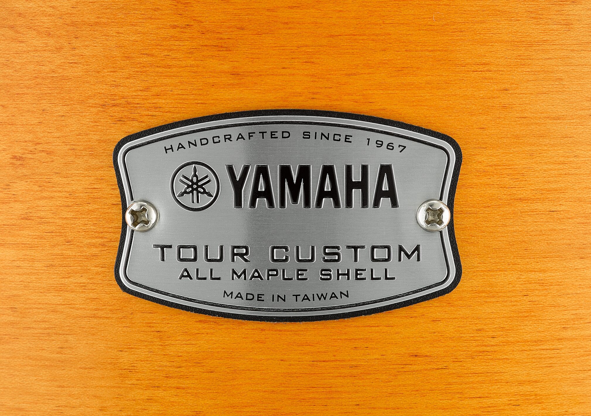 Yamaha TMP2F4 Tour Custom Maple Drum Shell Kit, 4-Piece, Caramel Satin, Action Position Back