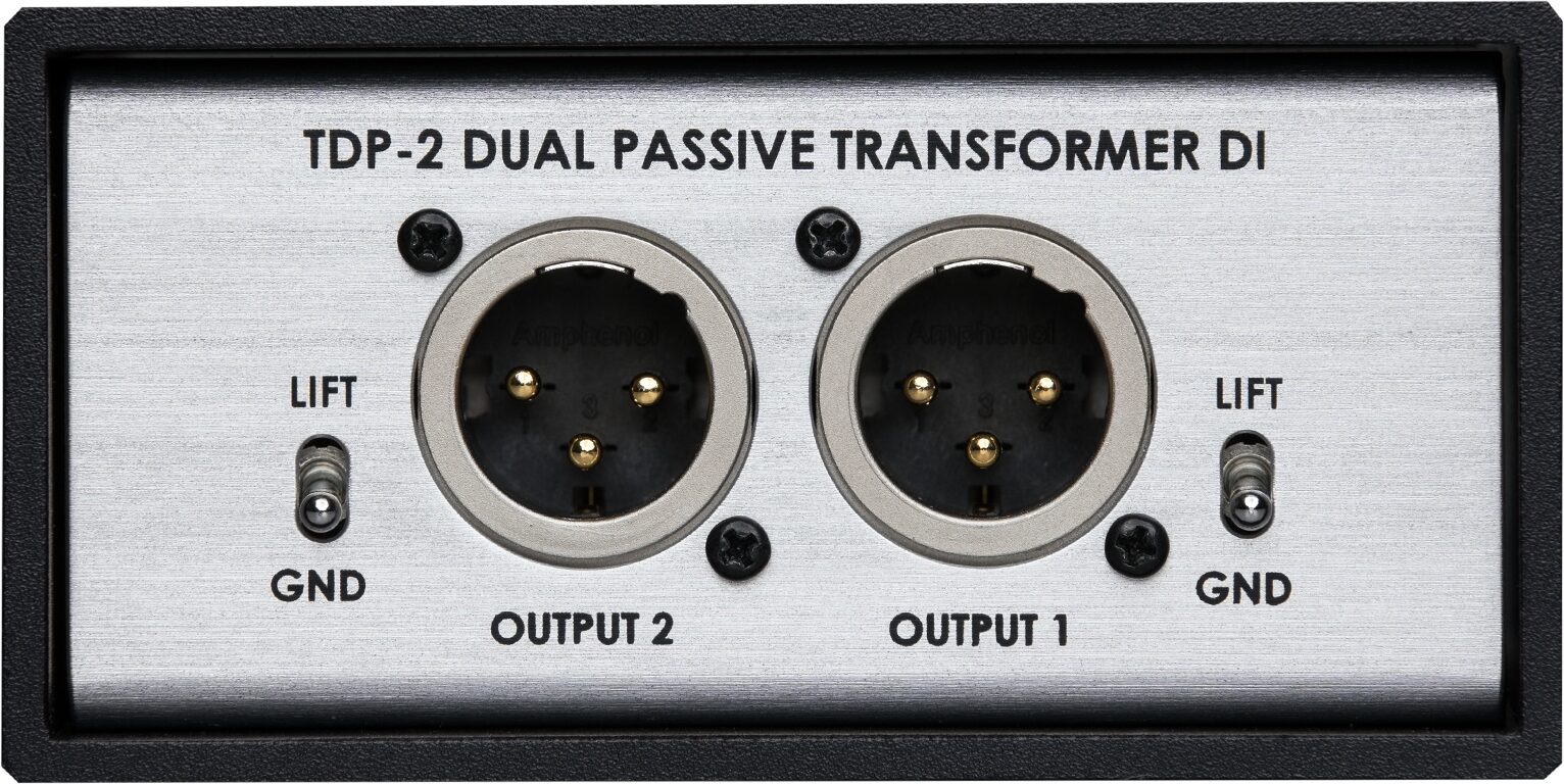 Telefunken TDP-2 Dual Passive Transformer DI Direct Box, Front