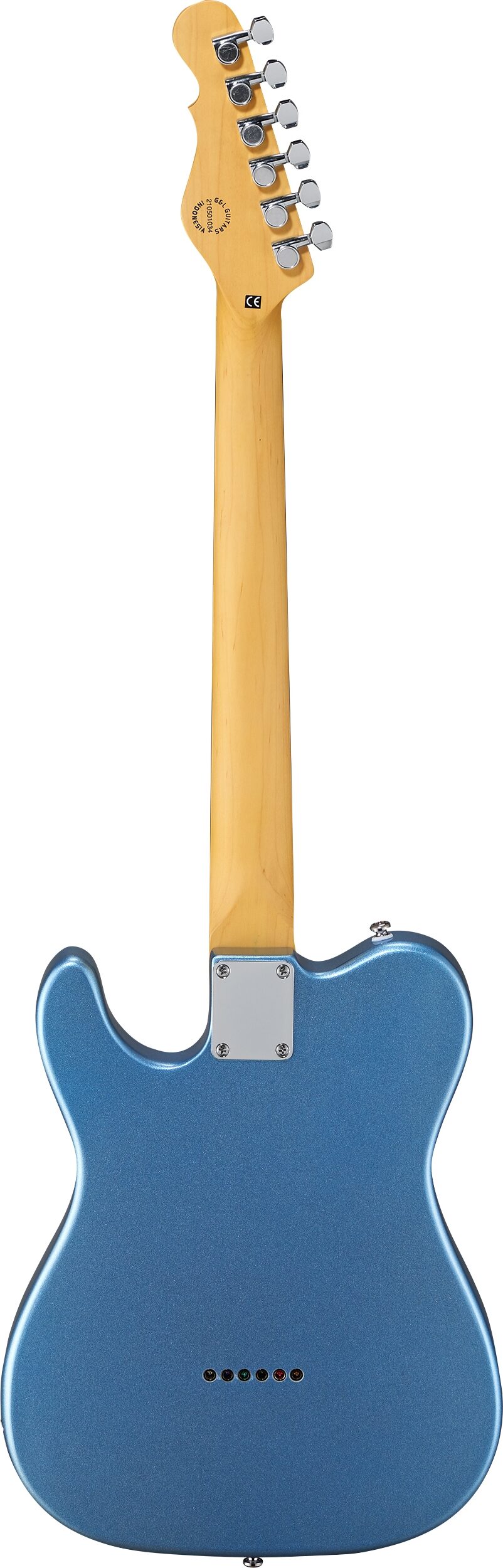 G&L Tribute ASAT Classic BB Electric Guitar, Lake Placid Blue, Action Position Back