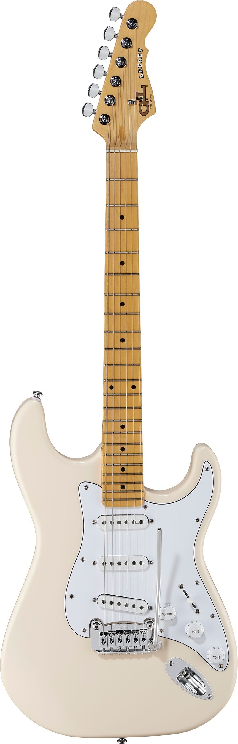 G&L Tribute Legacy Electric Guitar, Olympic White, Main