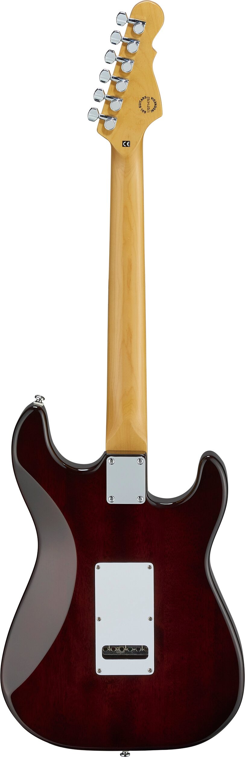 G&L Tribute S-500 Electric Guitar, Left-Handed, Tobacco Sunburst, Action Position Back