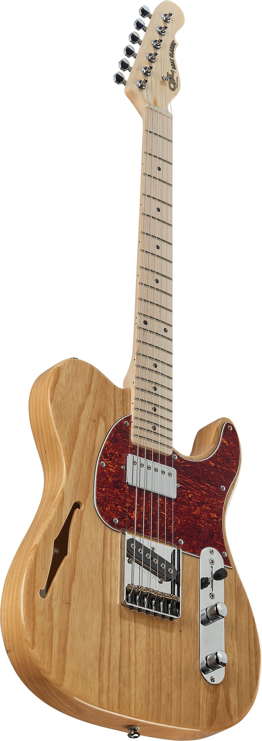 G&L Tribute ASAT Classic Bluesboy Electric Guitar, Maple Fingerboard, Angled Front