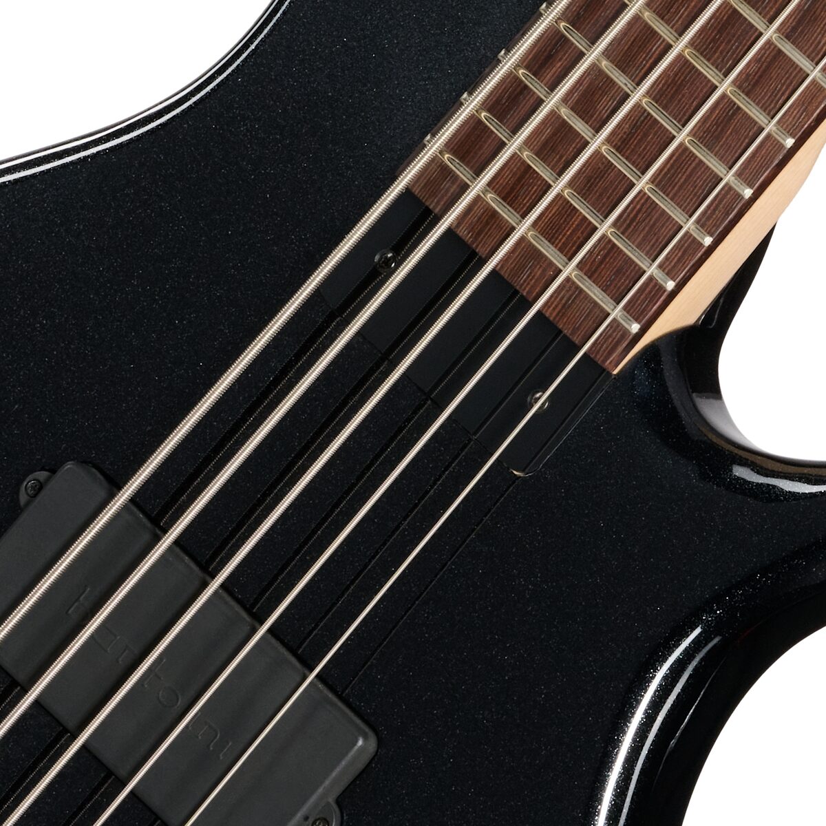 Tobias Growler V Electric Bass, 5-String (with Gig Bag), Black Pearl, Action Position Back