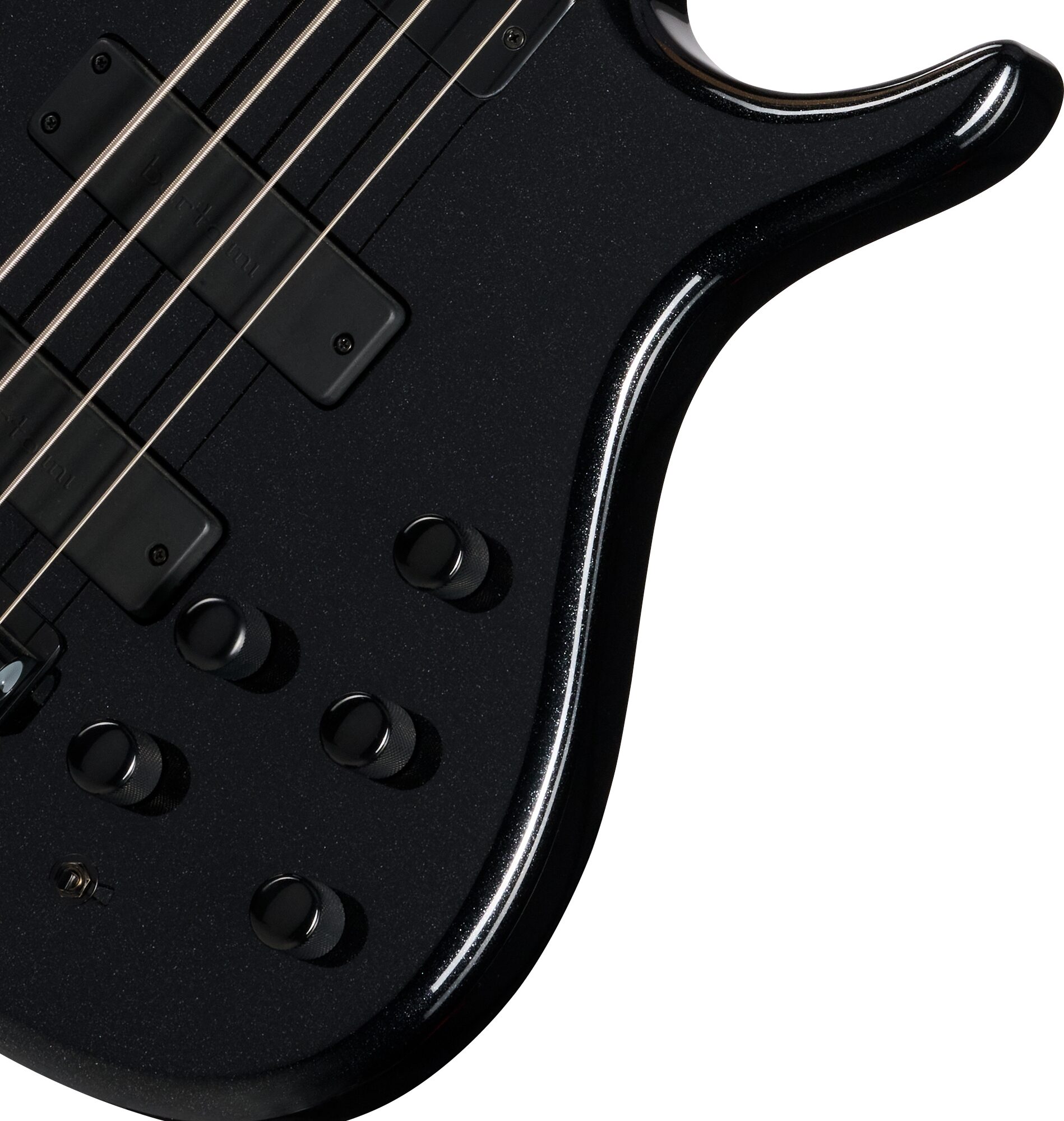 Tobias Killer B IV Bass Guitar (with Gig Bag), Black Pearl, Action Position Back