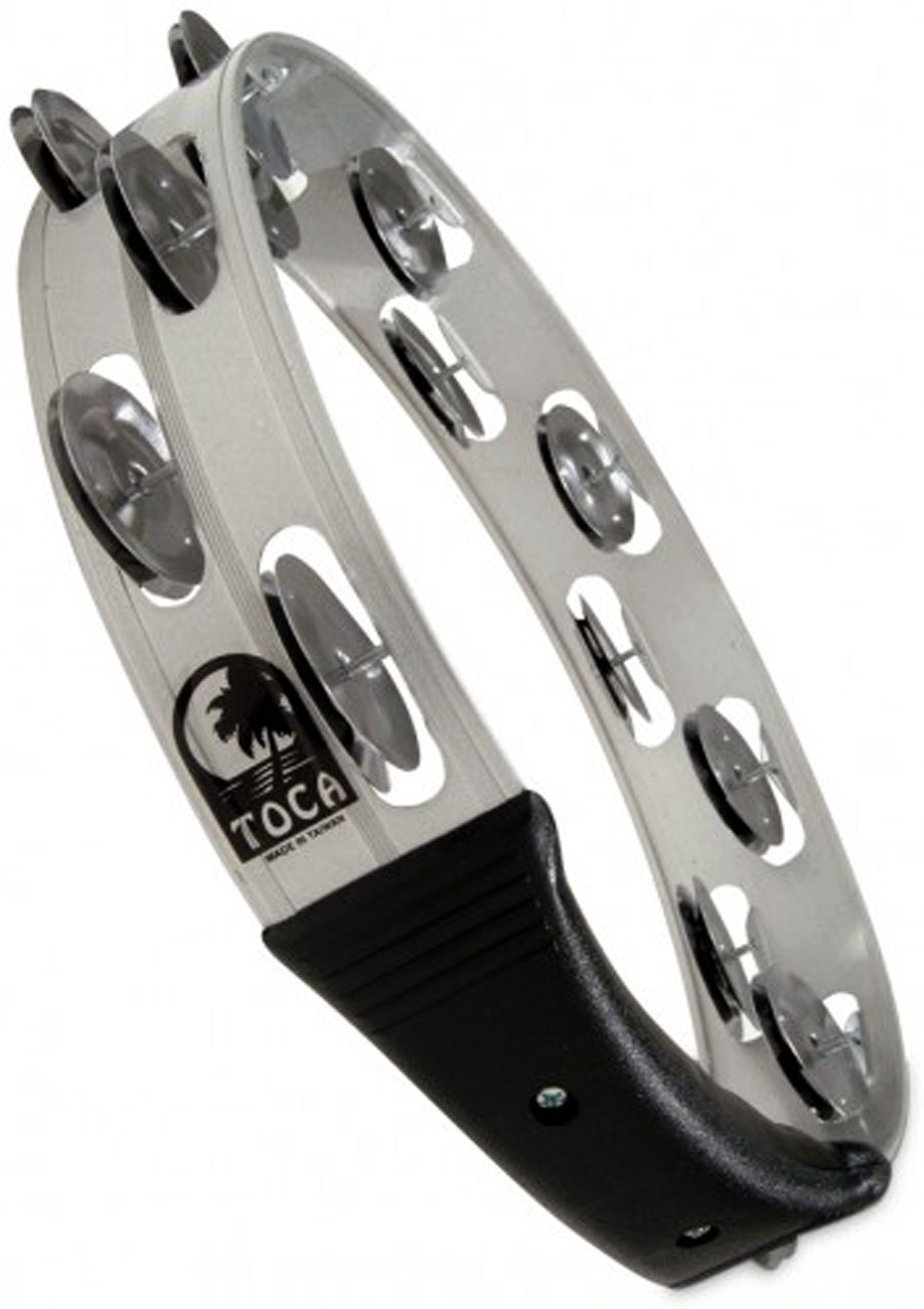 Toca T2502 Aluminum Tambourine, Action Position Back