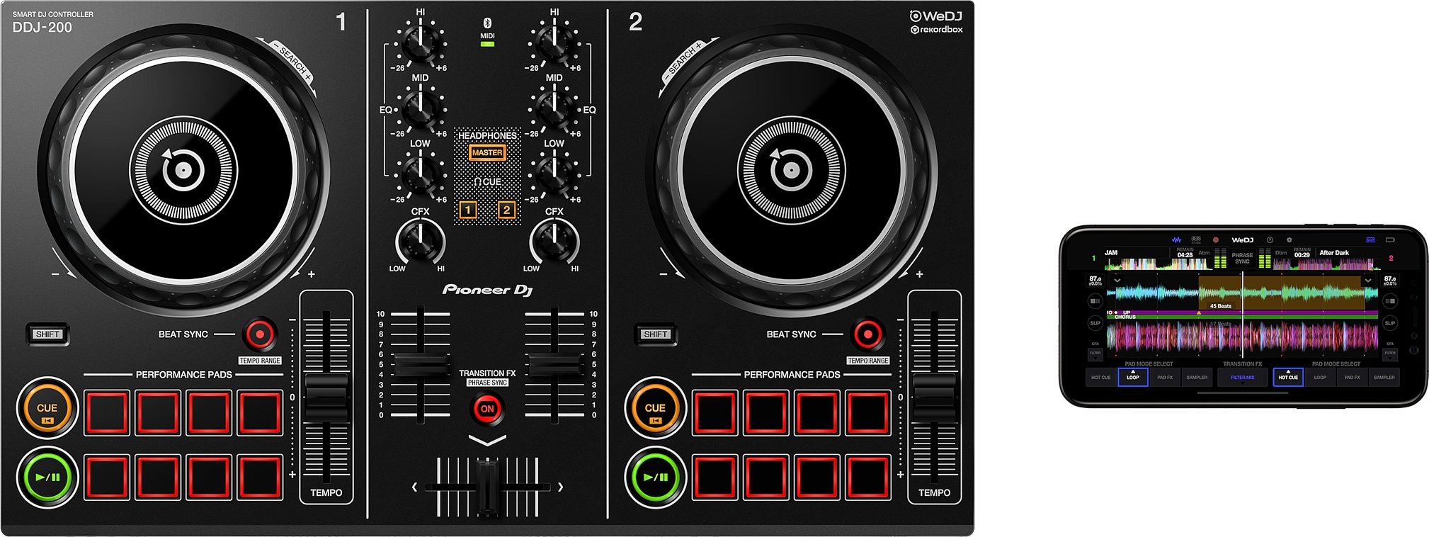 Pioneer DJ DDJ-200 DJ Controller | zZounds