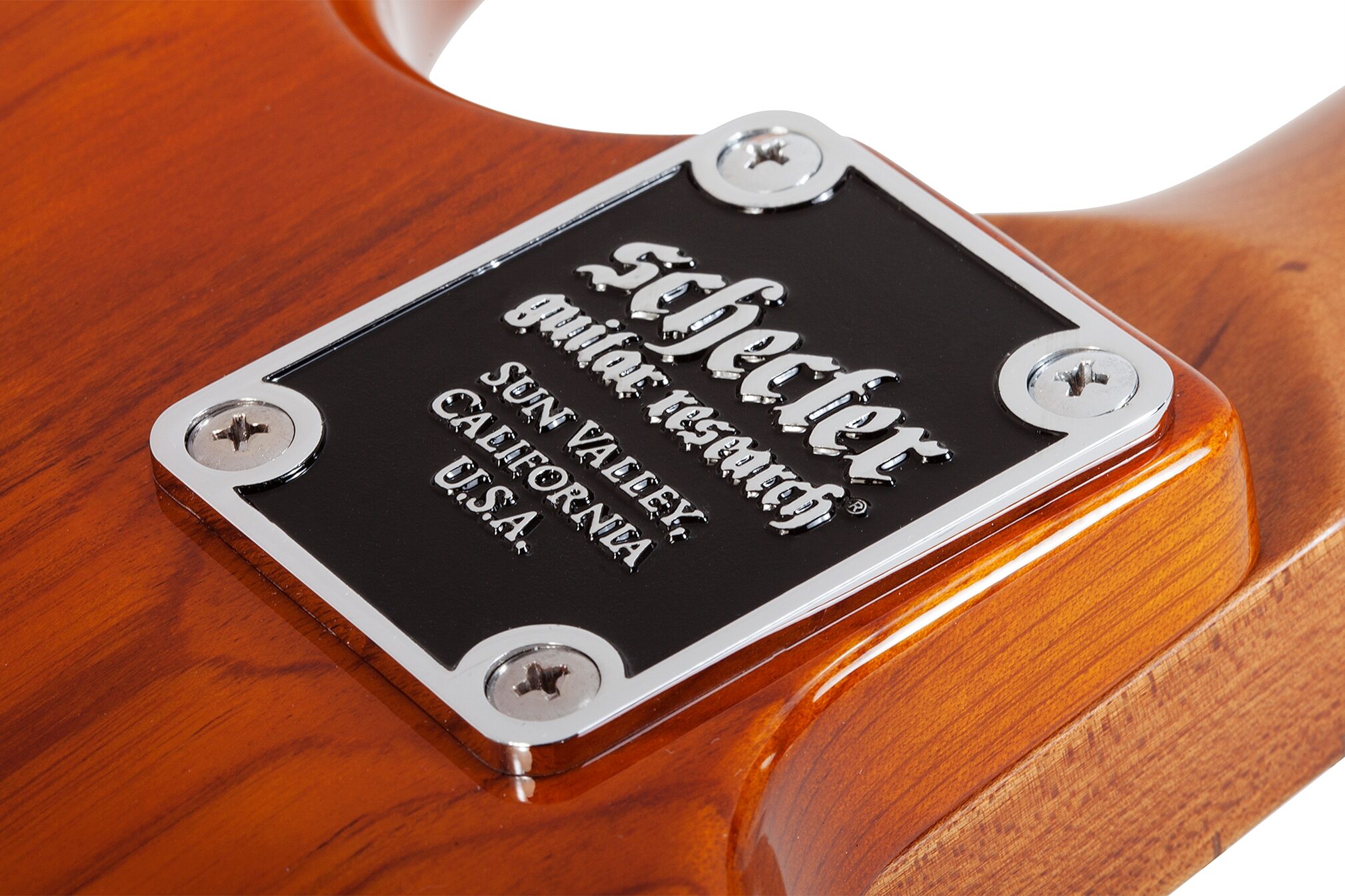 Schecter Traditional Van Nuys Electric Guitar, Left-Handed, Action Position Back