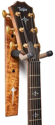 Taylor Nouveau Guitar Hanger, Koa, Acrylic Inlay, Action Position Back