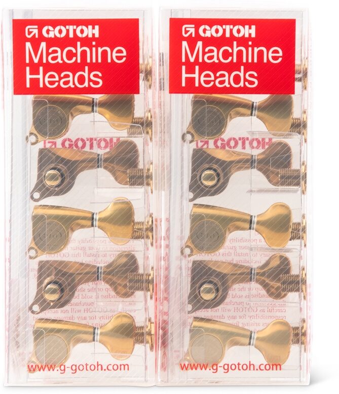 Taylor 18:1 Gotoh Guitar Tuners (12-String), Antique Gold, Action Position Back