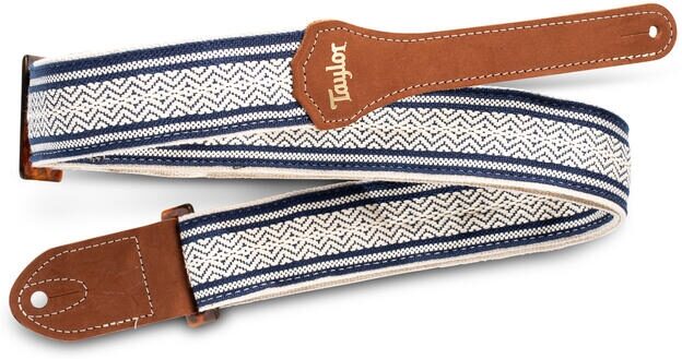 Taylor 2" Academy Jacquard Leather Guitar Strap, Action Position Back