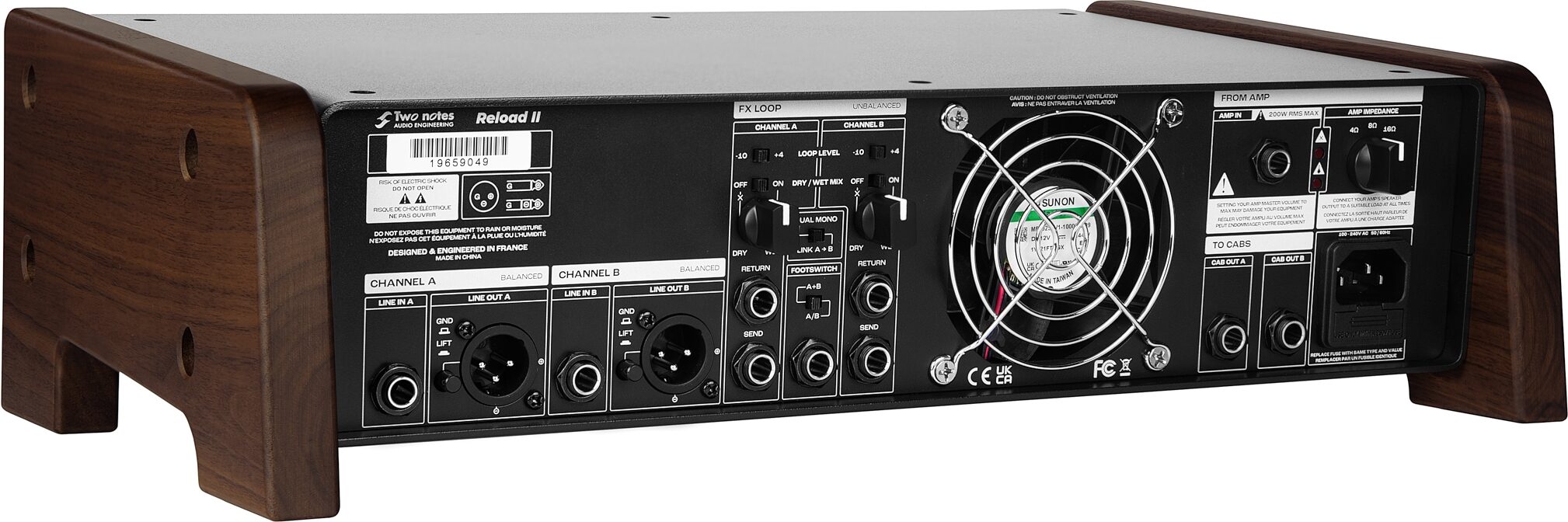 Two Notes Torpedo Reload II Multi-Impedance Reactive Loadbox, New, Action Position Back
