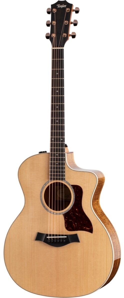 Taylor 214ce Koa Deluxe Grand Auditorium Acoustic-Electric Guitar (with Case), main