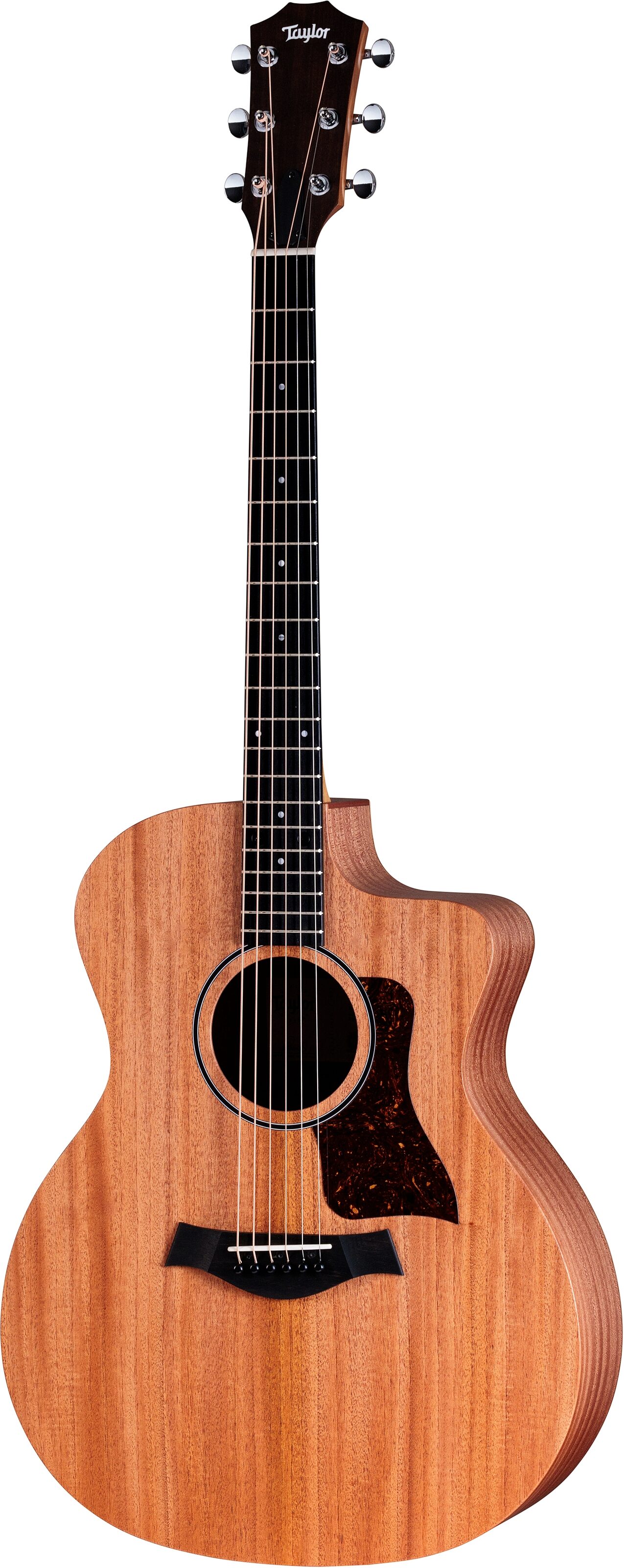 Taylor 24ce Grand Auditorium Acoustic-Electric Guitar, Natural, with Structured Gig Bag, Action Position Back