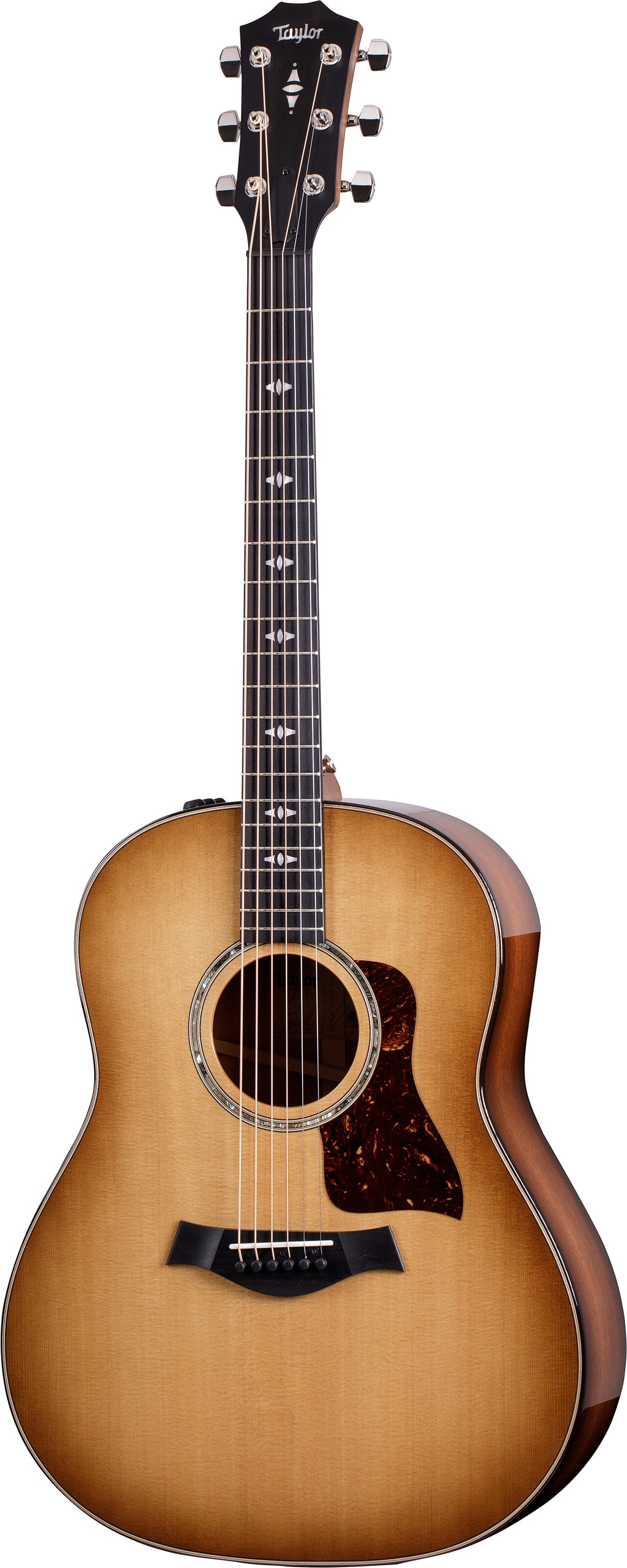 Taylor 517e Urban Ironbark Grand Pacific Acoustic-Electric Guitar (with Case), Action Position Back