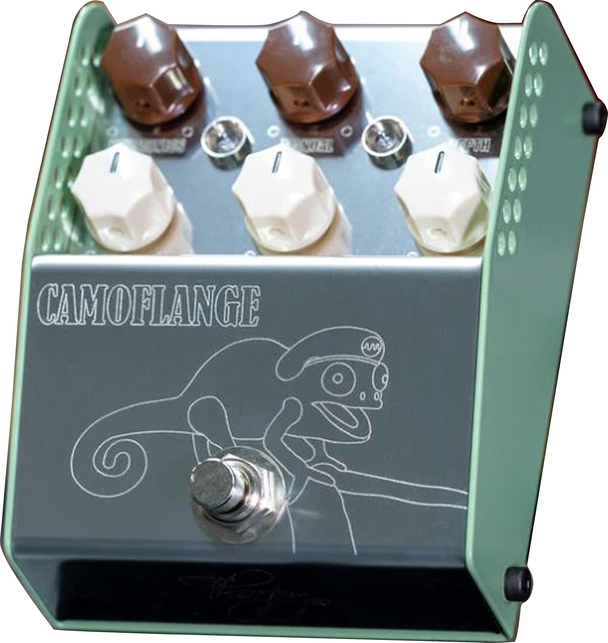 Thorpy FX Camoflange Flanger Pedal, Action Position Back