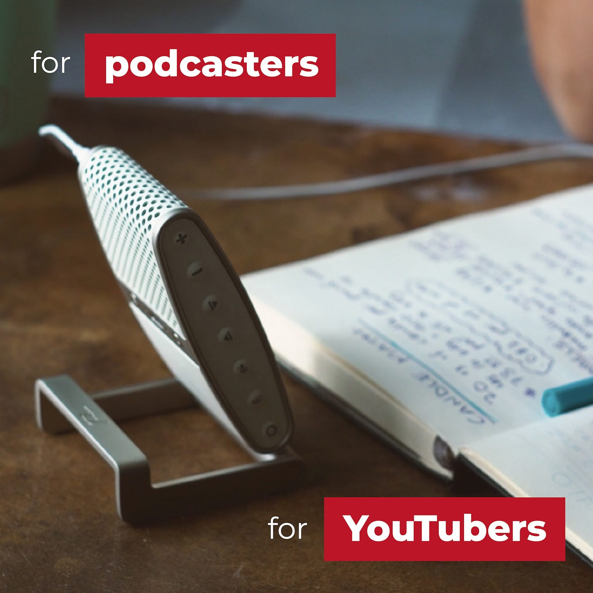 Tula Compact USB Condenser Microphone and Mobile Recorder, In Use