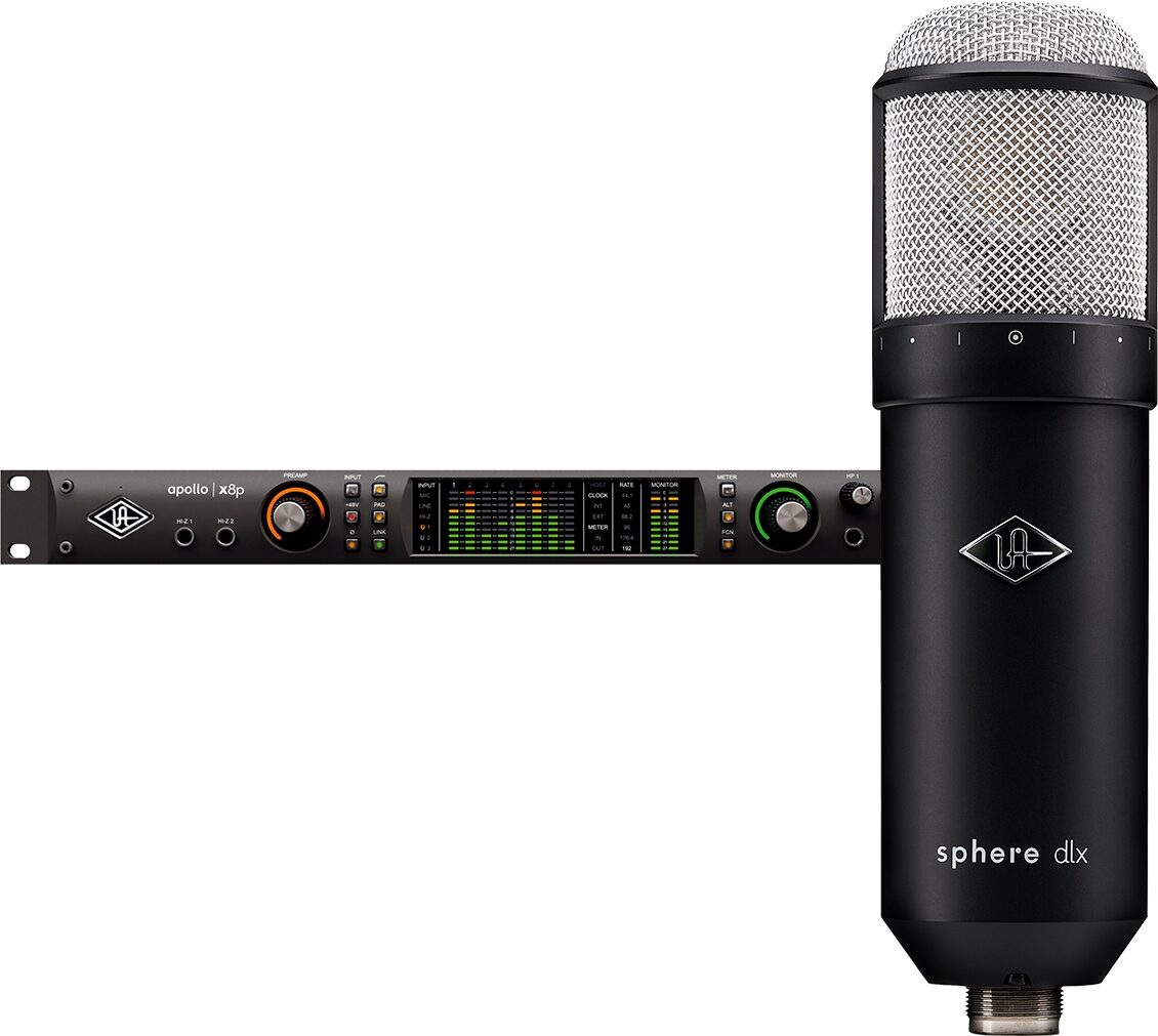 Universal Audio Apollo X8P Thunderbolt 3 Audio Interface, Heritage Edition + Sphere DLX Microphone, pack