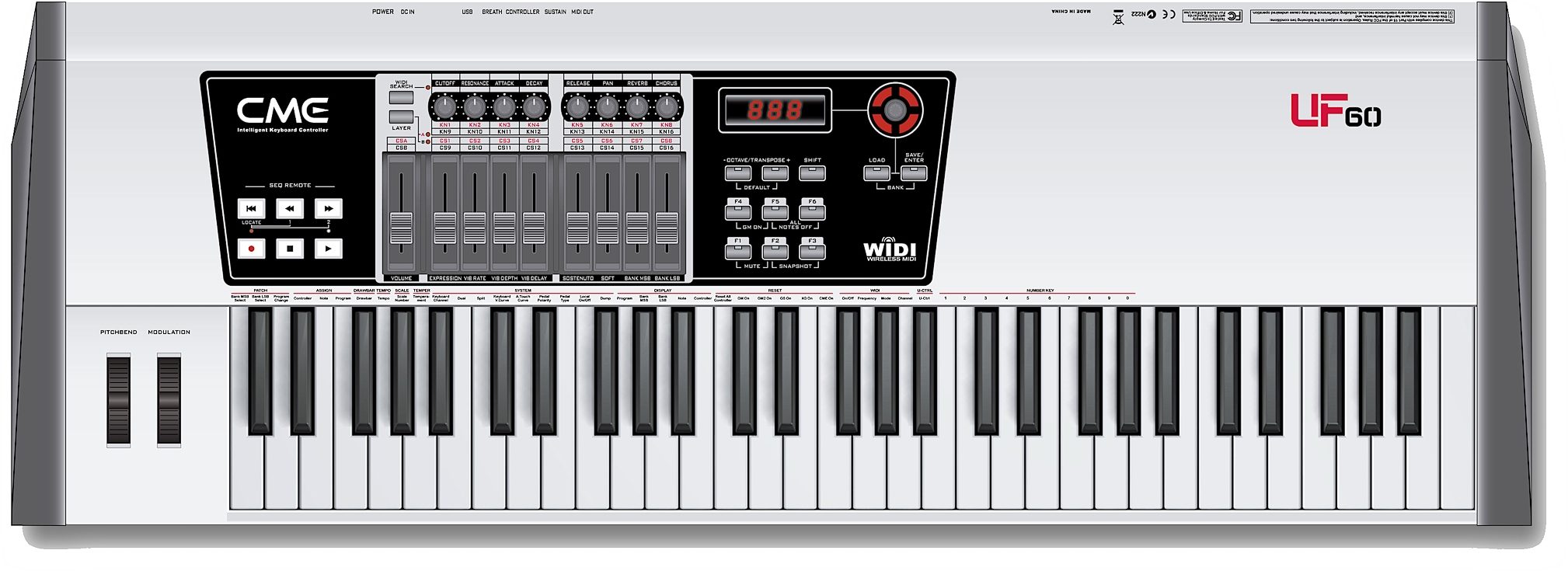 CME UF60 61-Key Controller, Main