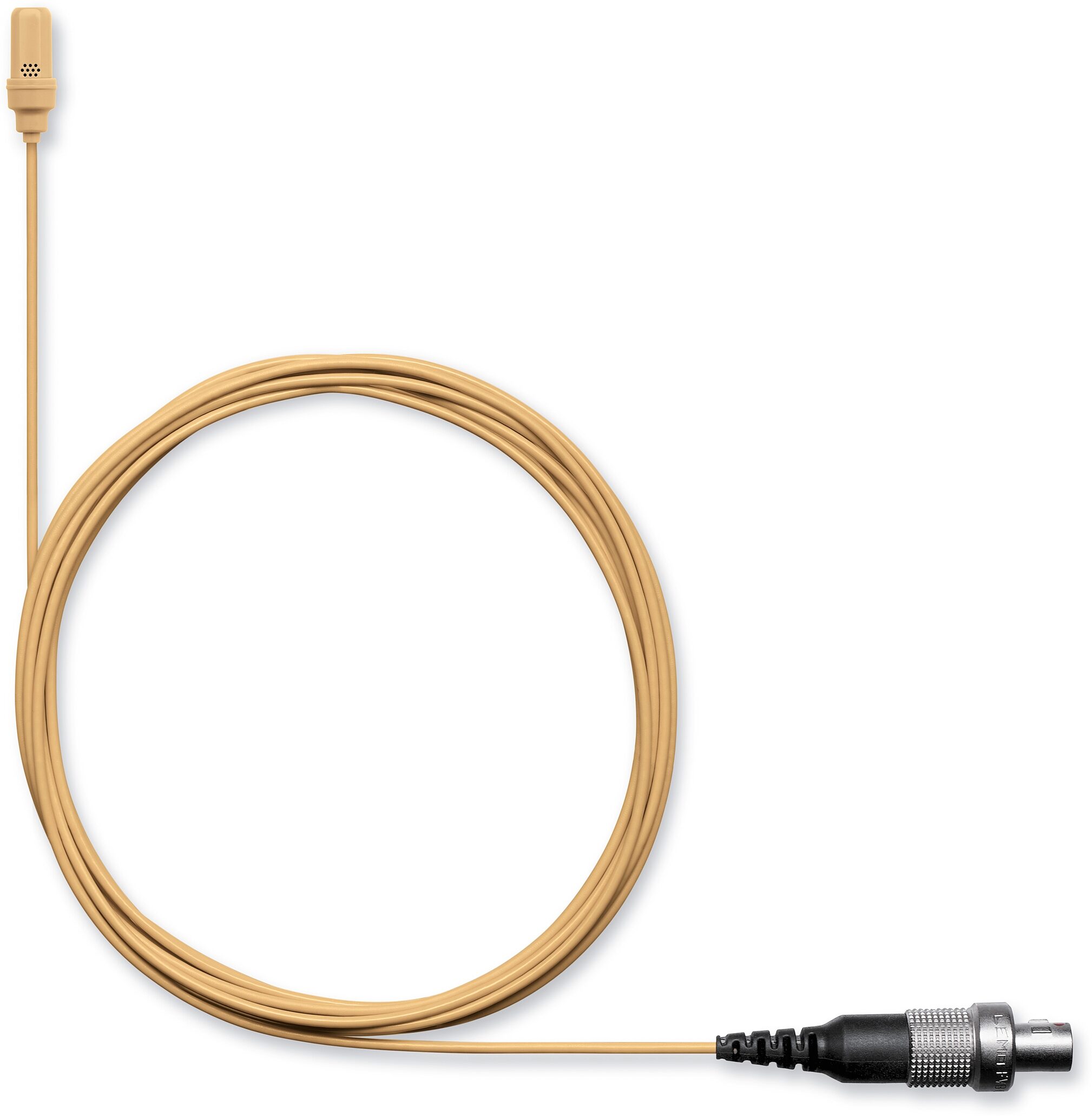 Shure UL4 UniPlex Cardioid Omnidirectional Lavalier Microphone, Tan, UL4T/C-LMC3-A, LEMO Connector, Action Position Back