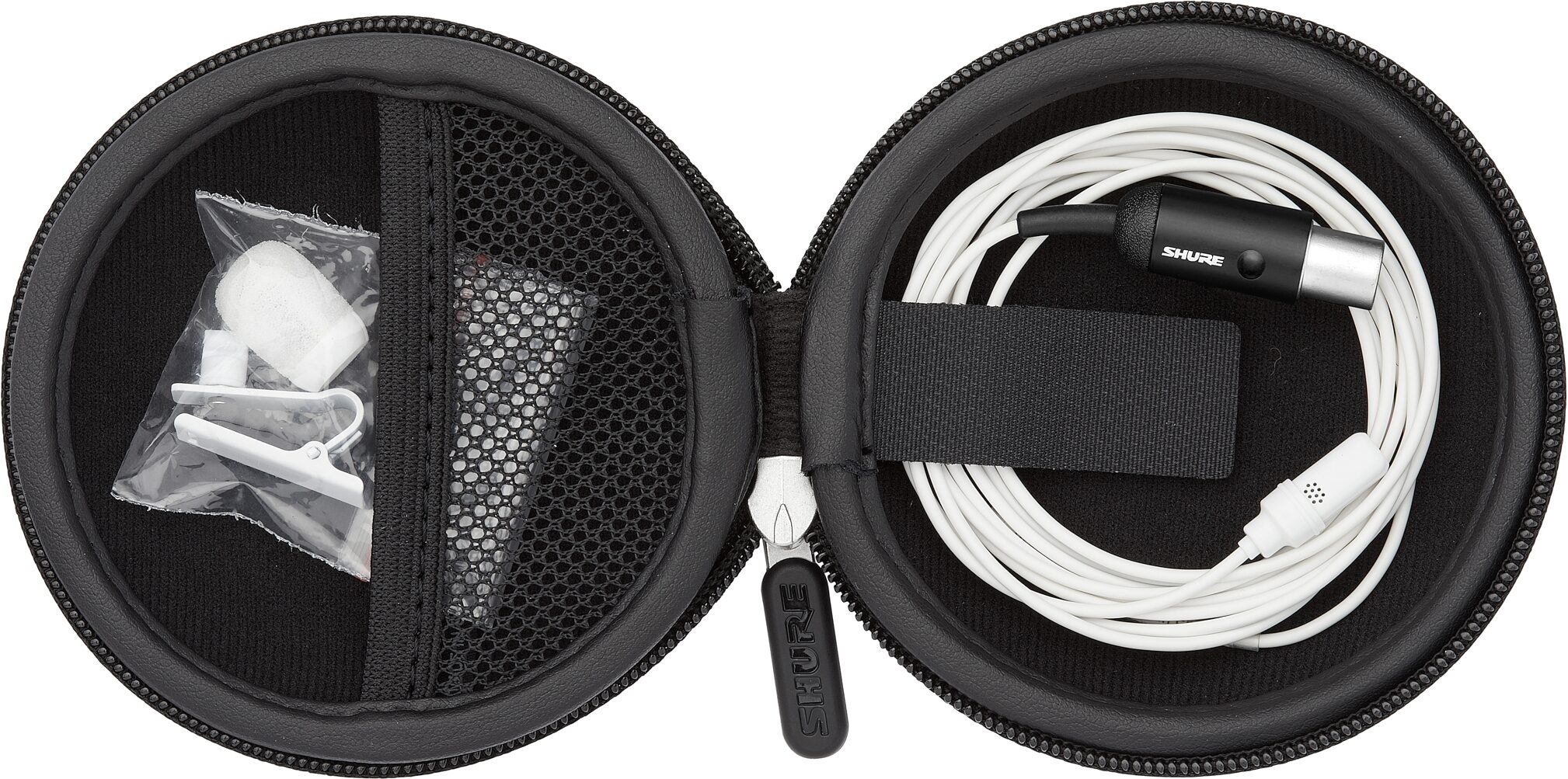 Shure UL4 UniPlex Cardioid Omnidirectional Lavalier Microphone, White, UL4W/C-MTQG-A, MTQG Connector, Action Position Back