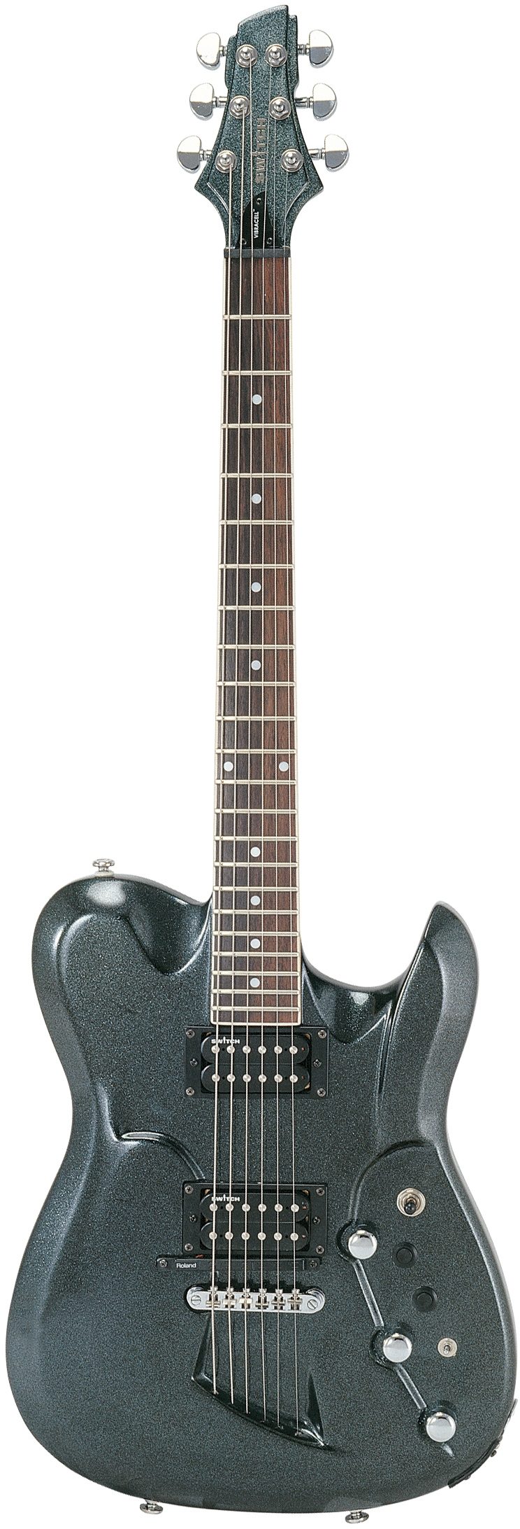 Switch Ultima IV MIDI Electric Guitar (with Gig Bag), Black Firemist