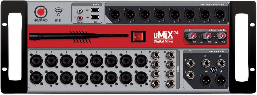 SM Pro Audio uMiX 24 Digital Mixer, 24-Channel, Main