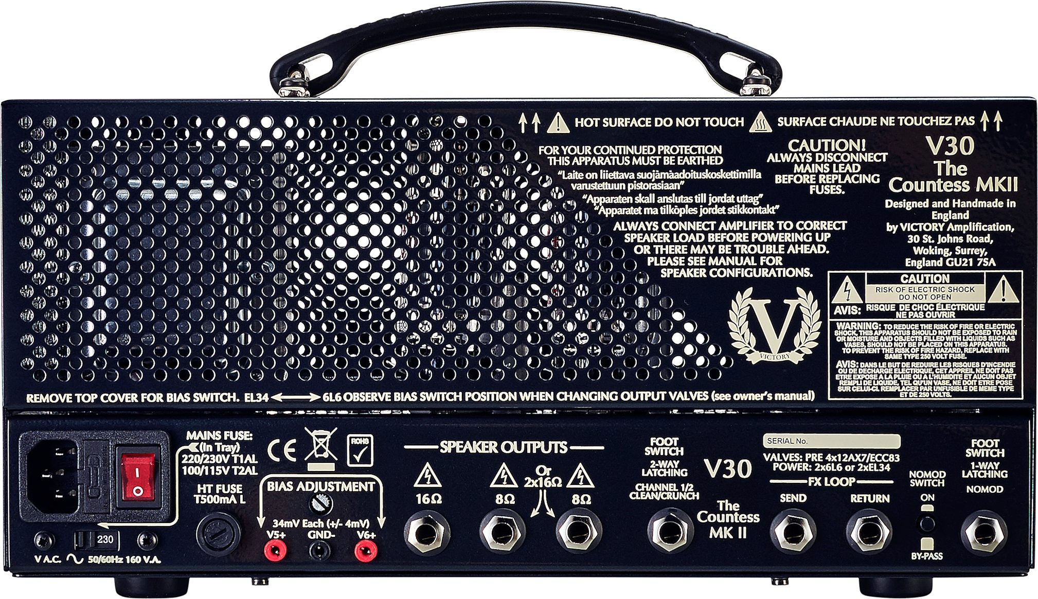 Victory V30 The Countess MKII Guitar Amplifier Head (40 Watts)