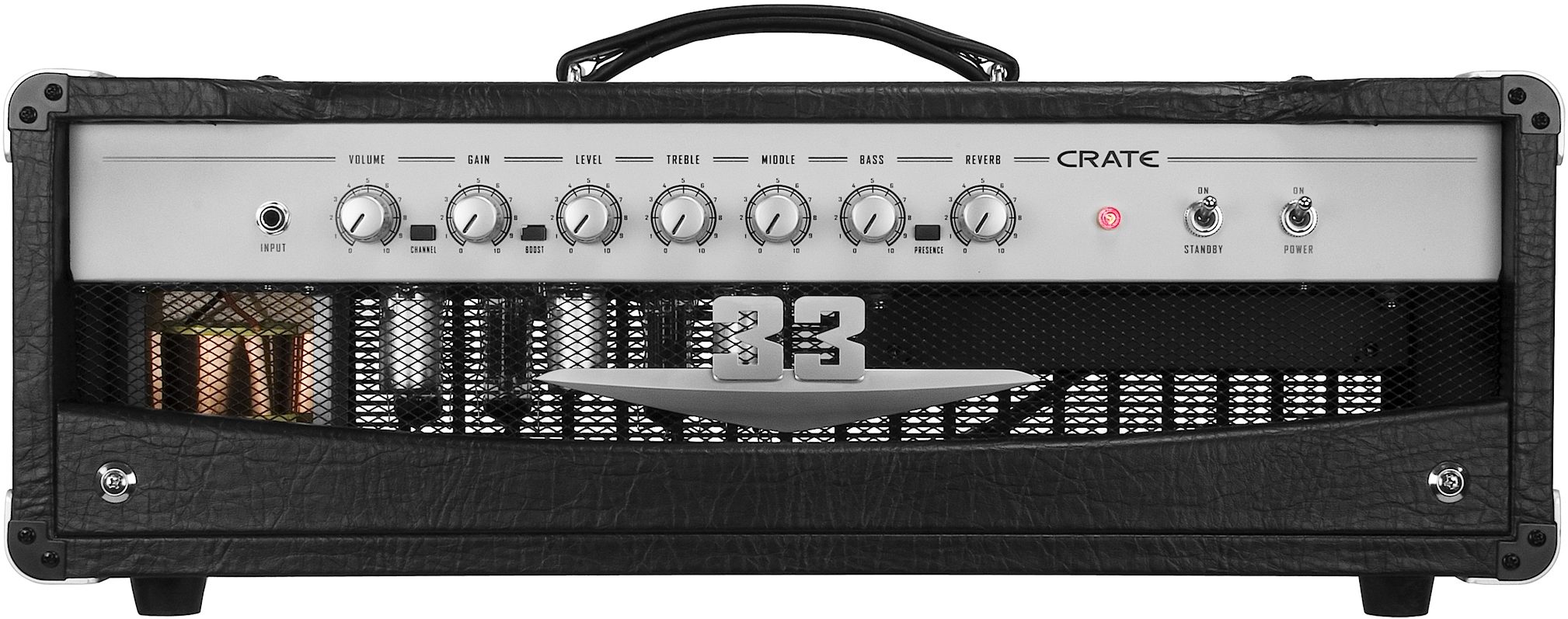 Crate V33H V-Series Tube Guitar Amplifier Head (33 Watts), Slant Front