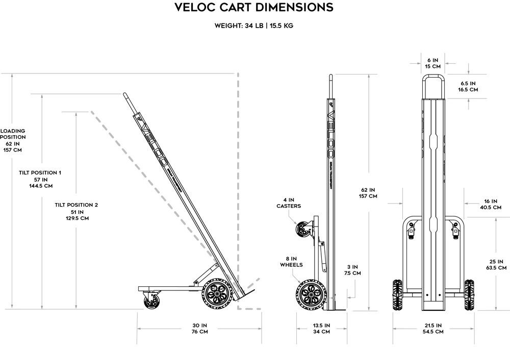Gruv Gear VELOC Drum Transfer Cart, New, view