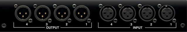 Solid State Logic Alpha VHD 4-Channel Microphone Preamp, Rear