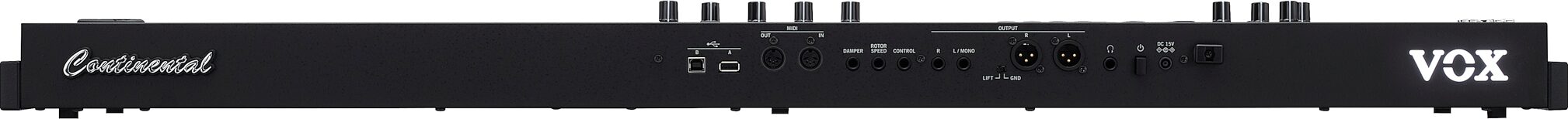 Vox Continental 73BK Performance Synthesizer, Action Position Back