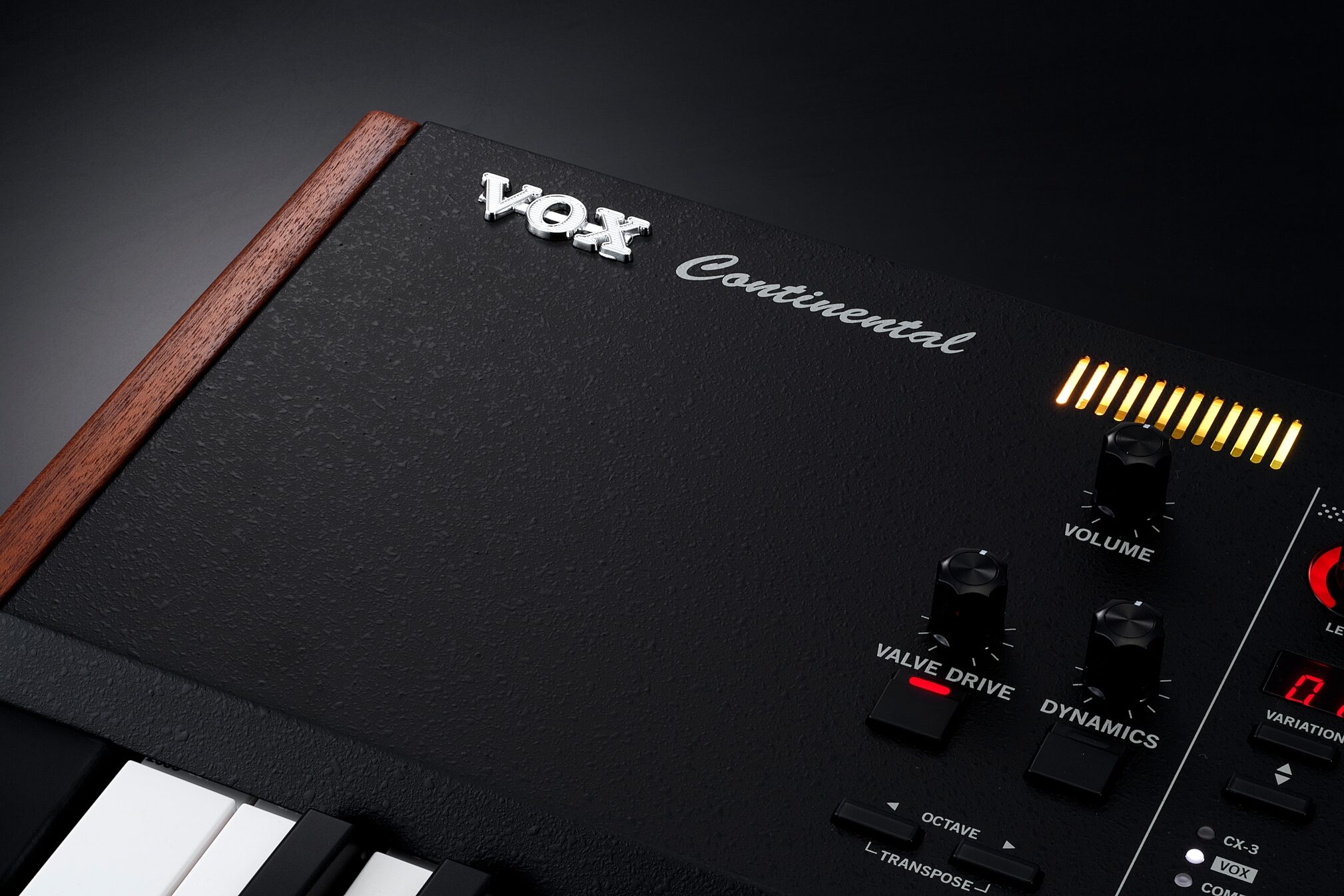 Vox Continental 73BK Performance Synthesizer, Action Position Back