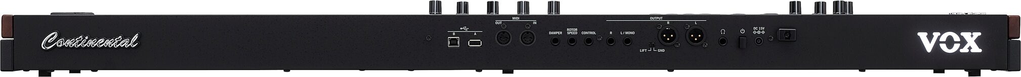 Vox Continental 73BK Performance Synthesizer, Action Position Back
