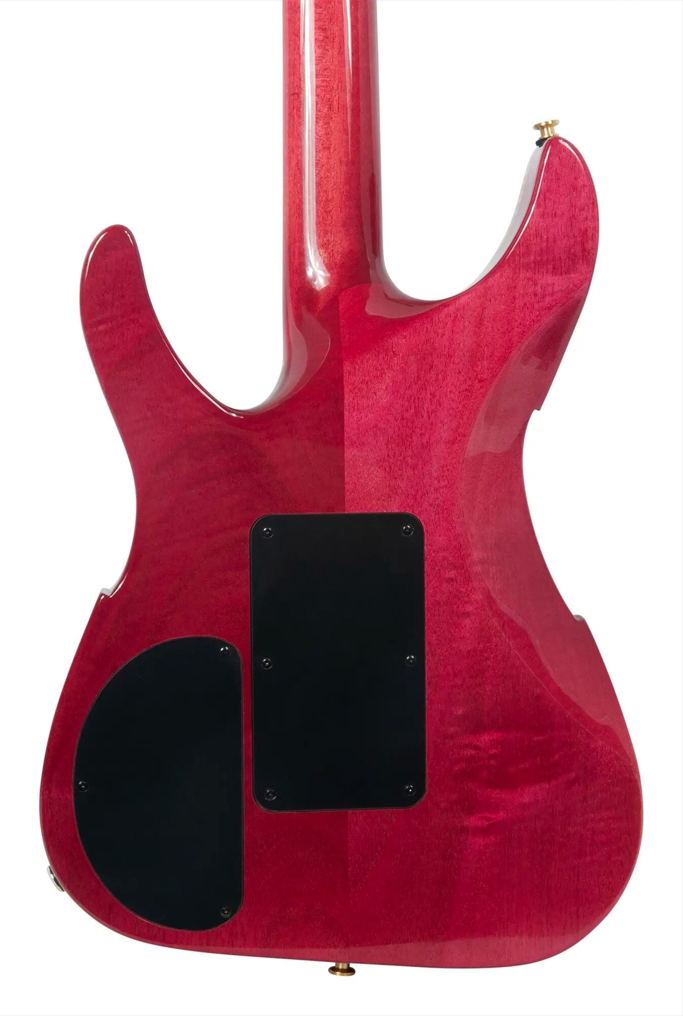 Peavey Vandenberg Electric Guitar (with Case), Purple Flame Maple, Action Position Back