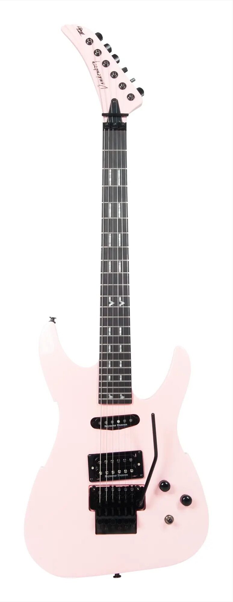 Peavey Vandenberg Signature Series Electric Guitar (with Case), Rock-it Pink, Action Position Back