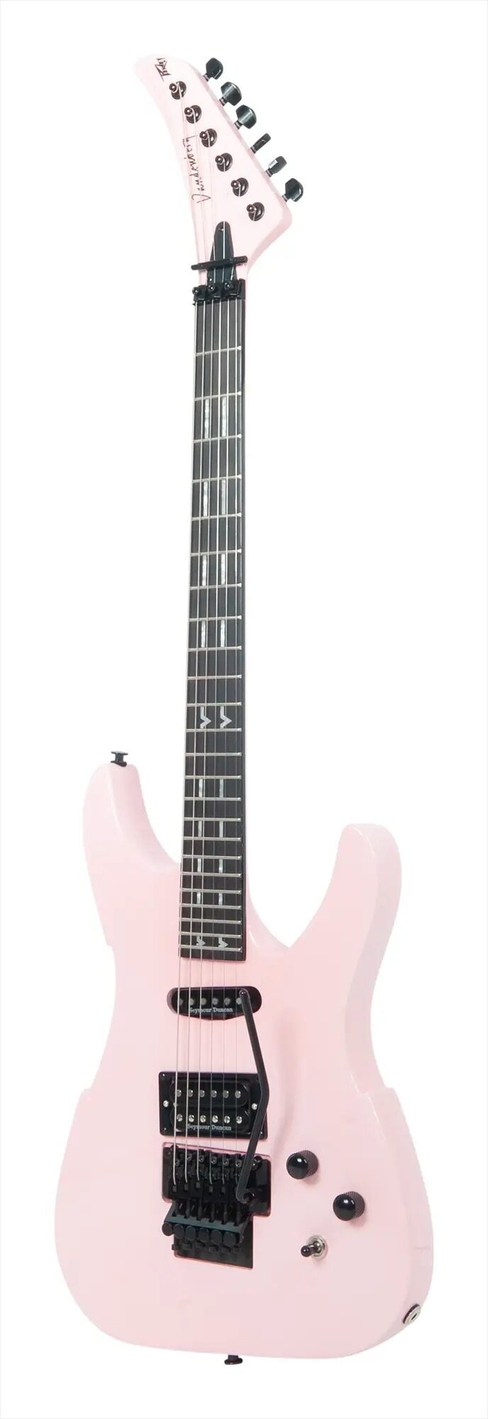 Peavey Vandenberg Signature Series Electric Guitar (with Case), Rock-it Pink, Action Position Back