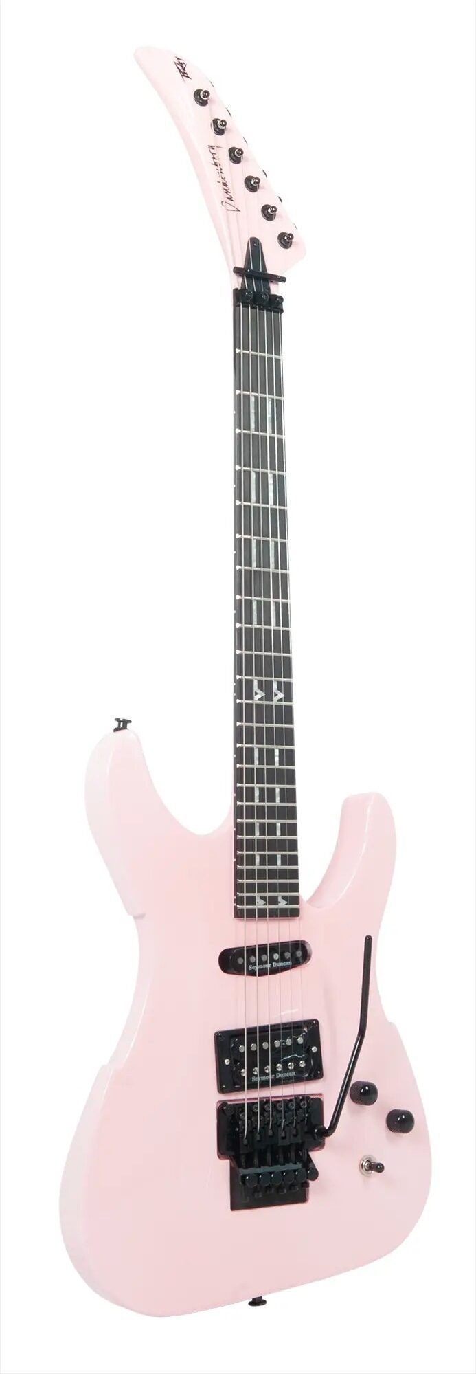 Peavey Vandenberg Signature Series Electric Guitar (with Case), Rock-it Pink, Action Position Back
