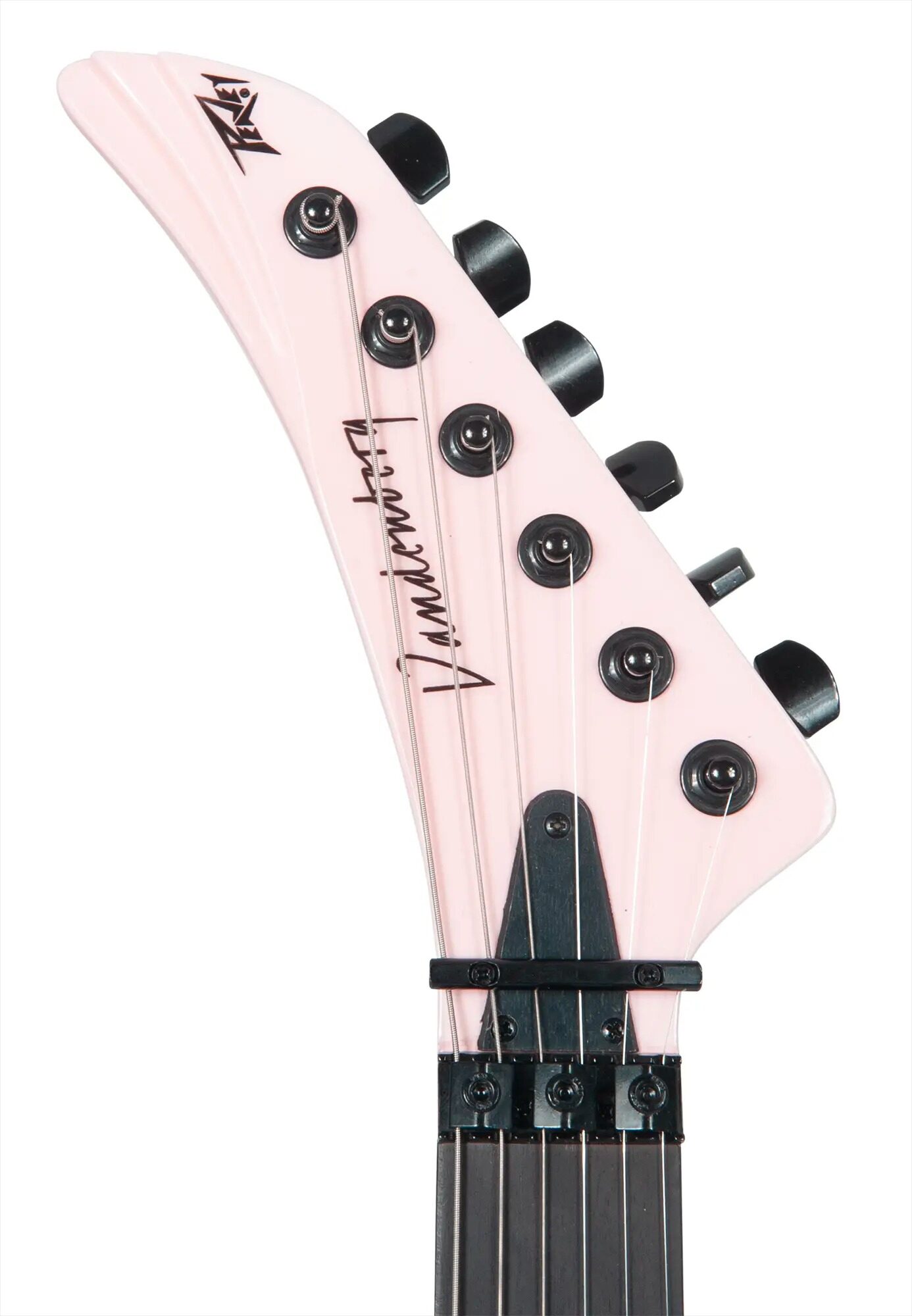 Peavey Vandenberg Signature Series Electric Guitar (with Case), Rock-it Pink, Action Position Back