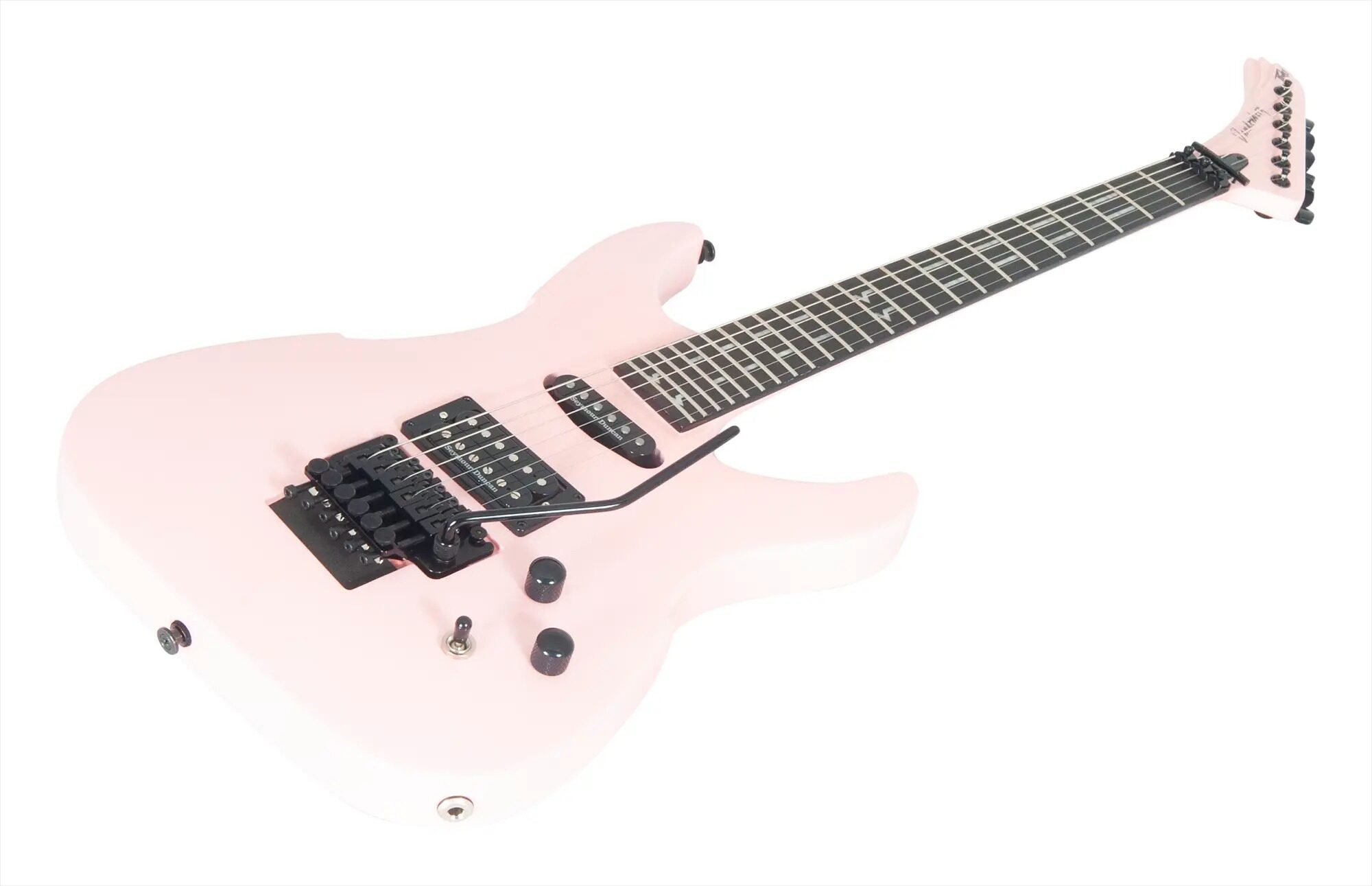 Peavey Vandenberg Signature Series Electric Guitar (with Case), Rock-it Pink, Action Position Back