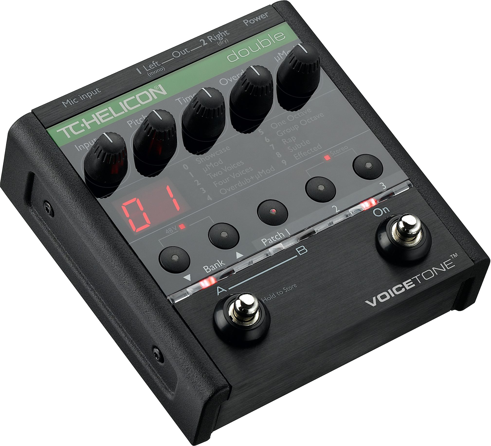 Beraadslagen compressie aanvaardbaar TC-Helicon VoiceTone Double Vocal Pedal | zZounds