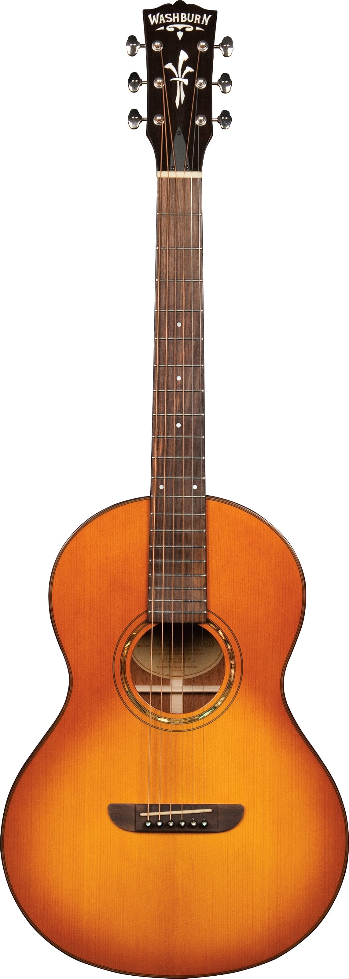 Washburn Timeless Parlor Acoustic Guitar (with Case), Main