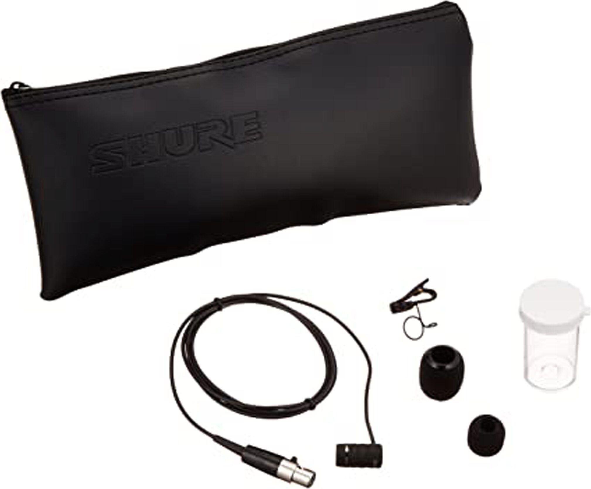 Shure BLX1288/W85 Dual-Channel Combo SM58 Handheld and WL185 Lavalier Wireless Microphone System, Action Position Back