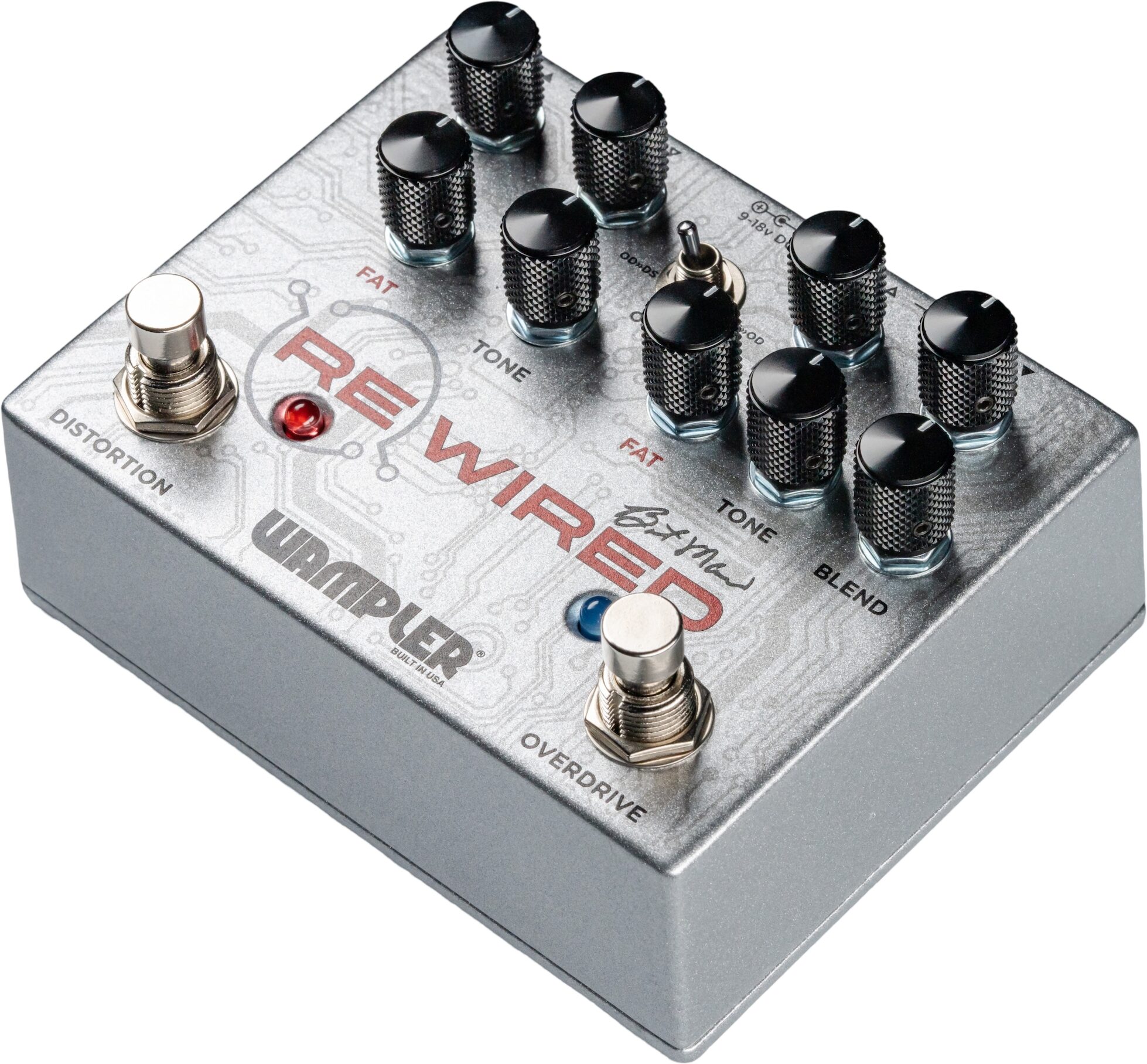 Wampler ReWired Brent Mason Signature Overdrive/Distortion Pedal, New, Action Position Back