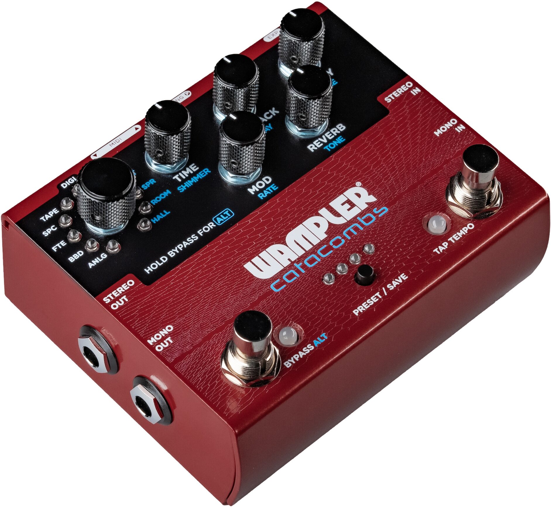 Wampler Catacombs Reverb and Delay Pedal, New, Main