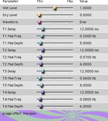 Cycling '74 Pluggo 3.1 VST MAS RTAS (Macintosh), Pitch Effects - Warpoon