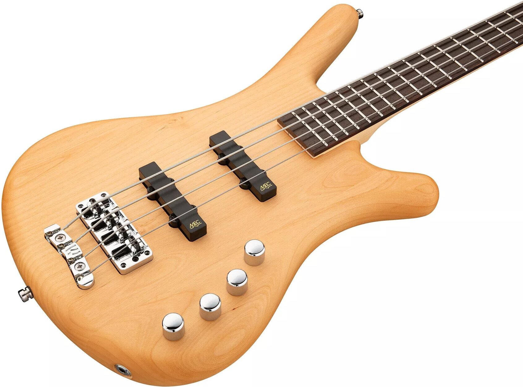 Warwick RockBass Corvette Basic 4 Active Electric Bass, Natural, Action Position Back